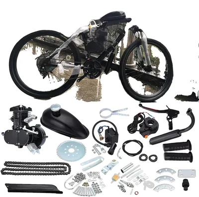 Produktbild von Fahrradmotor-Kit, 80cc 2-Takt, hohe Effizienz, Schwarz
