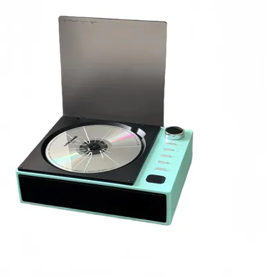 Image de Lecteur CD compact - Portable - Bluetooth - USB/AUX - Stéréo hi-fi - Haut-parleurs intégrés - Vert