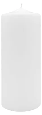 Produktbild von Spitzkopf Stumpen Kerzen Weiß 25 x Ø 9 cm, 6 Stück