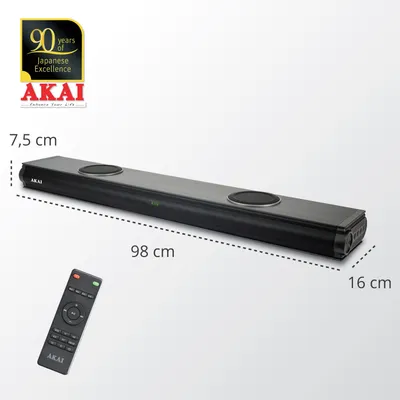 Produktbild von Akai ASB-29, 100 W, 100 W, Schwarz, LED, Kabelgebunden, 1045 mm