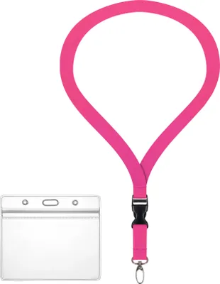 Produktbild von Ausweishülle ZIP Ausweis Halter wasserdicht komplett mit Lanyard BEERE 2cm mit Schlüsselband + security clip Kartenhalter für 1-2 Ausweise Karten