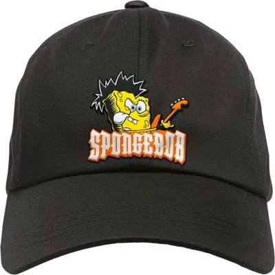 Produktbild von SpongeBob Schwammkopf Cap Uni Metal-Kids - Spongebob - Gitarre schwarz M