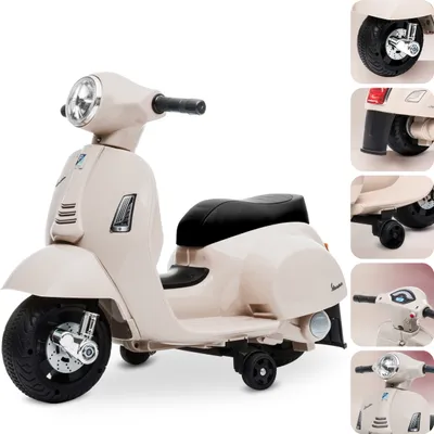 Produktbild von Vespa Elektroroller ab 18m, Elektrofahrzeug, Kinderfahrzeug Scooter Ecru