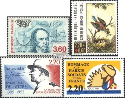 Produktbild von Briefmarken Frankreich 1989 Mi 2747,2748,2749,2750 (kompl.Ausg.) gestempelt Cauchy