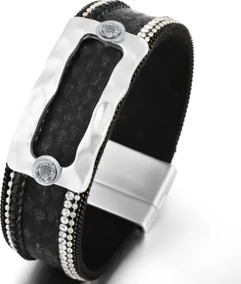 Produktbild von BE-17666 Damenarmband Schwarz mit Magnetverschluss KP17666