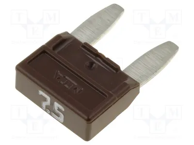 Image de 10 fusibles : Type 11,9 mm, 32 V, 7,5 A, série MINIVAL, pour véhicules. Mini-fusibles automobiles, 7,5 A