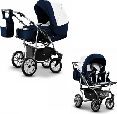 Produktbild von Zwillingskinderwagen 2 in 1 City Twin inkl. Sportsitze - 15 Teile -  in 19 Farben