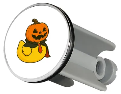 Produktbild von Waschbeckenstöpsel Quietscheente Halloween Comic Gummiente Geschenk 4cm für Waschbecken