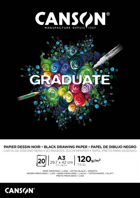 Productafbeelding van CANSON Studiebord GRADUATE EXTRA, zwart, DIN A3