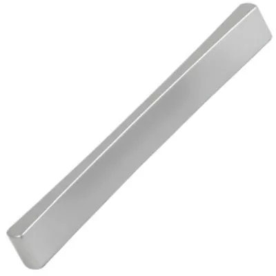 Productafbeelding van Handgreep voor meubel, ABS, afstand tussen gaten 128 mm, chroomkleurig, mat, set van 36 stuks