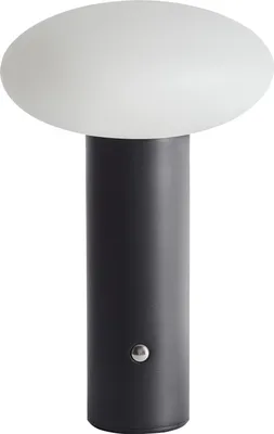 Obrázok produktu pre BELIANI Stolná LED lampa čierna bezdrôtová železná s tienidlom moderné osvetlenie do interiéru