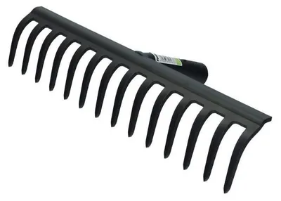 Produktbild von Gartenrechen Stahlrechen Laubrechen Rasenrechen Metallrechen 35cm