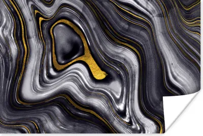Produktbild von MuchoWow® Poster Steine - Achat - Geode - Marmor 120x80 cm - Bilder