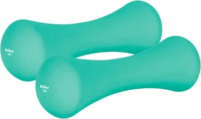 Zdjęcie produktu dla Zestawa hantli Rebel Active RBA-2329-3, 2 x 3 kg, neopren, zielone