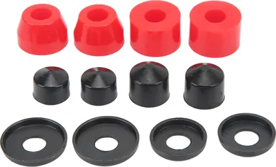 Image de Skate -Board -Douilles SetPolyuréthane-amortissement 90A Skateboard -douilles de rechange pour 4 roues rouge
