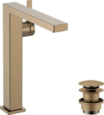 Immagine prodotto di hansgrohe Tecturis E Fine Mitigeur monocommandé pour lavabo 240, saillie 197mm, avec vidage Push-Open, CoolStart, EcoSmart+, 73070140, 73070140