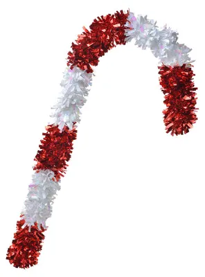 Immagine prodotto di Clayre & Eef Decorazione natalizia bastone di zucchero 72 cm rosso bianco plastica