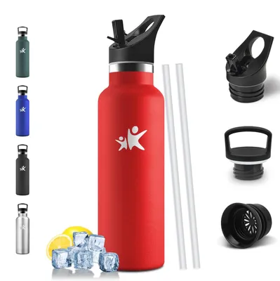 Immagine prodotto di Borraccia per bambini Mulbijeo, 500 ml, senza BPA, con cannuccia, a prova di perdite