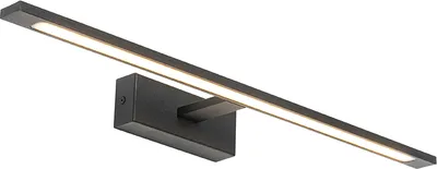 Produktbild von Moderne Wandleuchte Schwarz 62 cm inkl LED IP44 Jerre