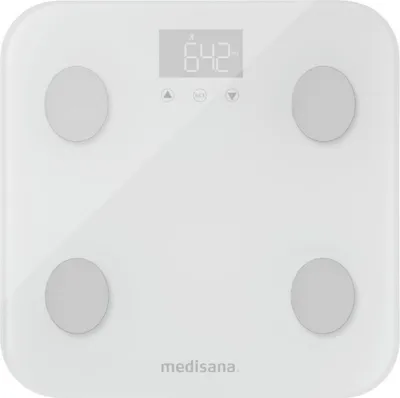 Immagine prodotto di Medisana BS 600 WiFi bilancia per la composizione corporea Capacità di pesatura (max.)=150 kg Bianco Con Bluetooth (40501)