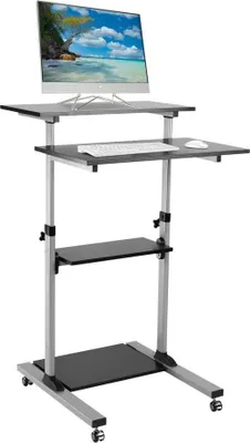 Imagen del producto de Carrito universal TECHLY, color , para portátiles o proyectores. Altura ajustable (94-138 cm). Superficie de apoyo ajustable