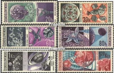 Produktbild von Briefmarken Tschechoslowakei 1966 Mi 1651-1656 (kompl.Ausg.) postfrisch Weltraum