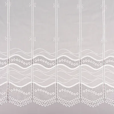 Produktbild von Vorhangstoff Voile Meterware Clip-Panneaux Raffrollo Scheibenhänger