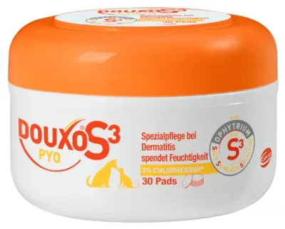 Productafbeelding van Douxo S3 Pyo pads voor de huidverzorging van honden (30 stuks)