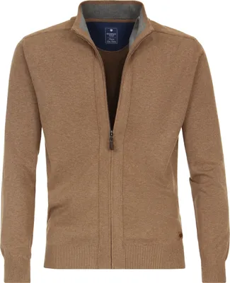 Produktbild von REDMOND Strickjacke ohne Taschen Camel-Braun XL Regular Fit