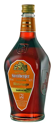 Produktbild von Streitberger Blutorange Likör 0,7l. Flasche