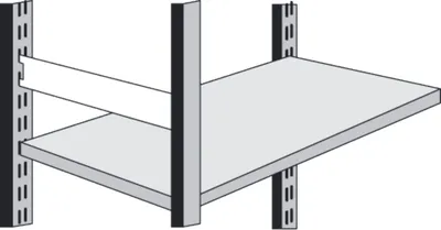 Produktbild von Seitensteg für Büro-Regal Progress 2000 Tiefe 50cm lichtgrau