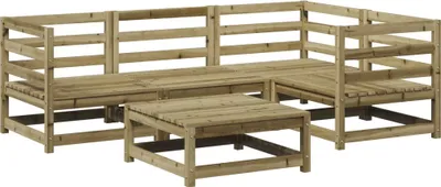 Produktbild von vidaXL 5-tlg. Garten-Sofagarnitur Kiefernholz Imprägniert