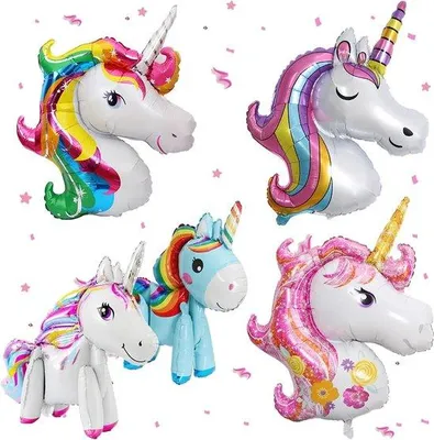 Produktbild von Grosse Einhornfolienballons XXL Einhornballons Einhorn-Partydekoration Einhorn-Kindergeburtstag Einhorn-Partyballons
