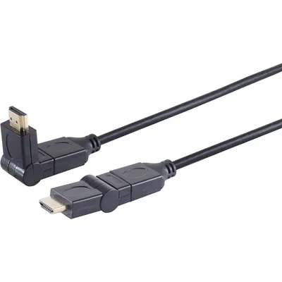 Produktbild von JAMEGA HDMI-Winkelkabel, Schwarz, 3 m
