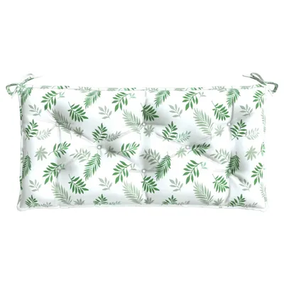 Obrázek produktu pro Zahradní lavička Leaf Pattern 110x50x7 cm Fabric