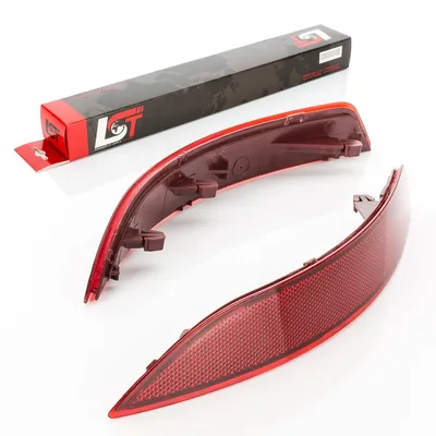 Produktbild von 2x Reflektor Rückstrahler Stoßstange hinten links rechts rot für VW Jetta IV -14