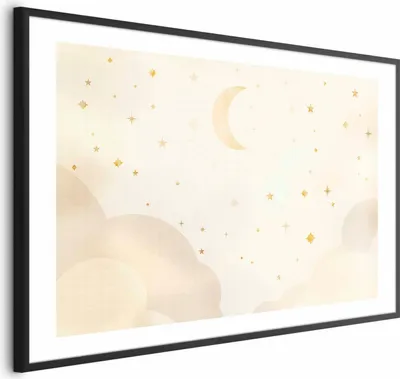 Produktbild von Posterpapier Poster - Starry Night 90x60 cm Für Kinder e-A-10134-ao-a