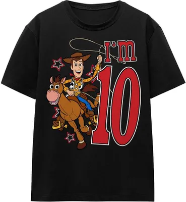 Obrázok produktu pre Toy Story - tričko "Je mi 10" pre mužov/dámy Uni - narodeniny TV17342 (XL) (čierna)