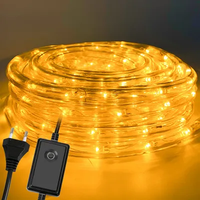 Produktbild von Jiubiaz LED Lichterschlauch Außen/Innen Beleuchtung Lichtschlauch Lichterkette 40M Warmweiß
