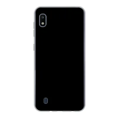 Produktbild von MuchoWow® Handyhülle Schutzhülle Hülle für Samsung Galaxy A10 Schwarz - Dunkel - Massiv - Farbe Silikon Softcase Handy Hülle - Schutzhülle
