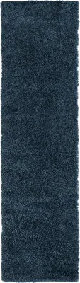 Image de 80 x 250 cm Tapis de course My Shaggy bleu foncé