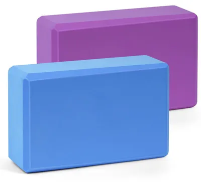 Zdjęcie produktu dla Klocki do jogi z pianki EVA - 2 szt. - Antypoślizgowe - 23 x 15 x 8 cm