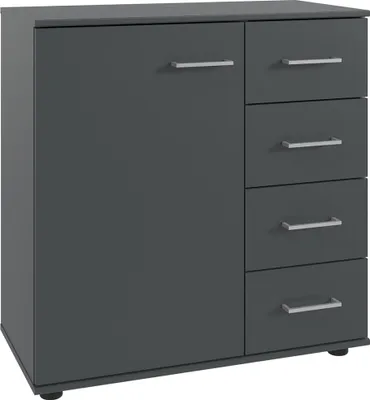 Produktbild von Kommode 81 cm breit modern in graphit TREVISO-43