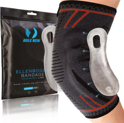 Produktbild von Agile Now Ellenbogenbandage AGILE NOW Ellenbogenbandage Upgraded line Red, XL