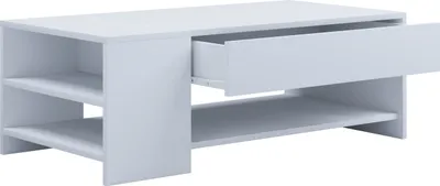 Produktbild von VCM Holz Couchtisch schlicht | Maße ca. H. 35 x B. 100 x T. 50 cm | Wohnzimmertisch mit Schublade - Tindus