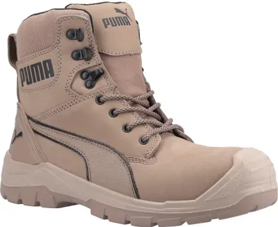 Zdjęcie produktu dla Puma - Damskie buty robocze ochronne "Conquest", skóra FS7473 (rozmiar 42 EU) (kolor: beżowy/piaskowy)