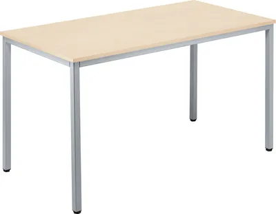 Produktbild von Konferenztisch 1.200x700mm Gestell alusilber Platte ahorn