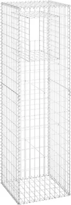 Zdjęcie produktu dla vidaXL Kolumna gabionowa 50x50x180 cm żelazna