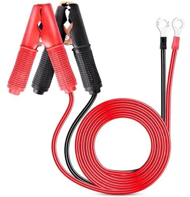Productafbeelding van Startkabels Krokodillenklemmen Acculaderkabel - 1 m - 30 A - 12 V en 24 V - 2 stuks