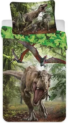 Produktbild von Jurassic World Bettbezug Forest - Single - 140 x 200 cm - Polyester